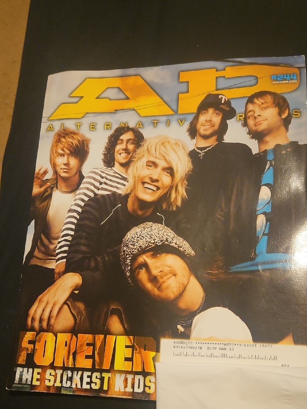 Alternative Press Forever The Sickest Kids Cover #244 November 2008